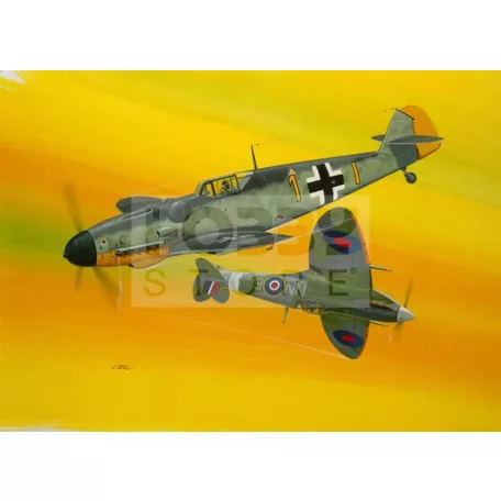 Revell Gift Set Combat Set Messerschmitt Bf109G-10 & Spitfire Mk.V 1:72 repülőgép makett 63710R