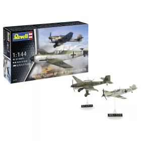   Revell Model Set Messerschmitt Bf109E & Junkers Ju87B Stuka – 1:144 repülőgép makett szett