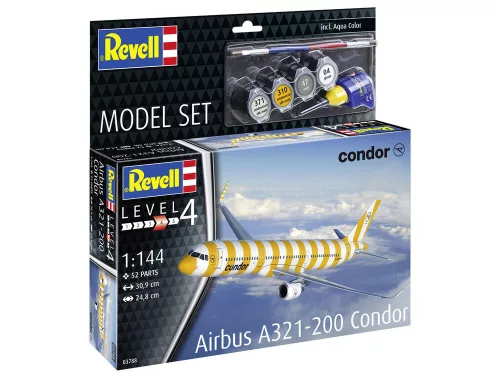 Revell Model Set A321-200 Condor – 1:144 repülőgép makett