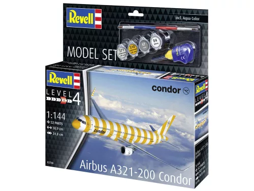 Revell Model Set A321-200 Condor – 1:144 repülőgép makett