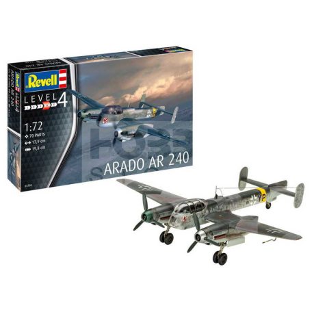 Revell Model Set Arado AR-240 1:72 repülőgép makett 63798R