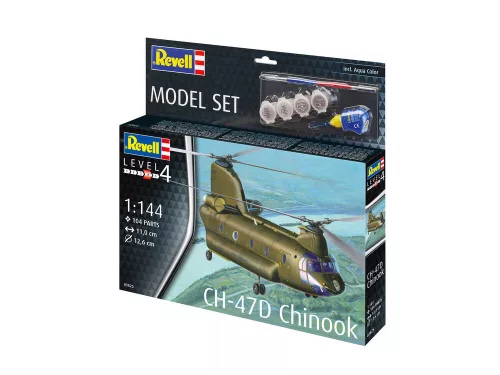 Revell Model Set CH-47D Chinook – 1:144 helikopter makett