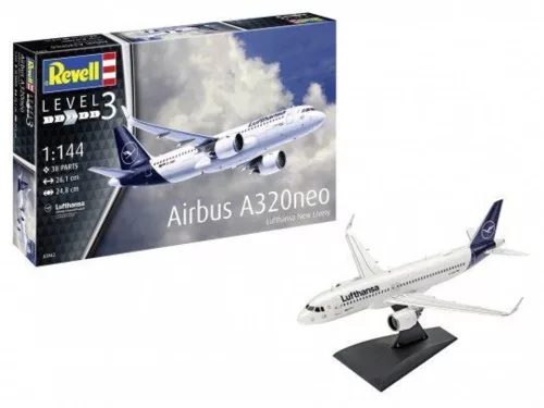 Revell Model Set Airbus A320neo Lufthansa "New Livery" – 1:144 repülőgép makett