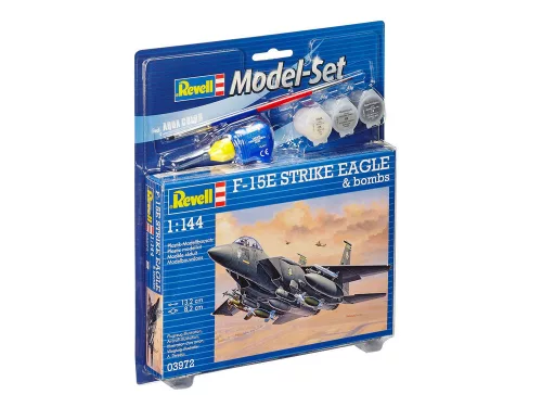 Revell Model Set F-15E Strike Eagle with Bombs – 1:144 repülőgép makett