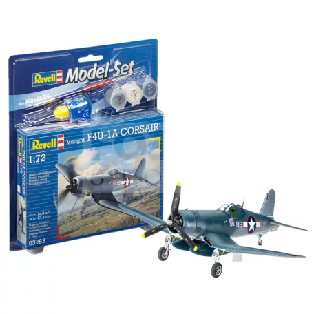 Revell Model Set Vought F4U-1D Corsair 1:72 repülő makett 63983R