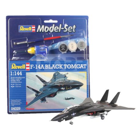 Revell Model Set - F-14A Black Tomcat 1:144 repülő makett 64029R
