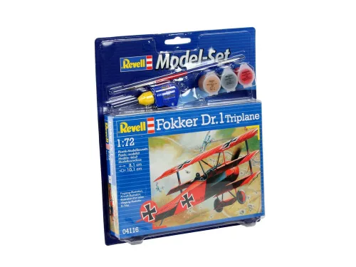 Revell Model Set Fokker Dr. 1 Triplane – 1:72 repülőgép makett