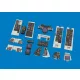 Eduard Accessories F-14B early LööK for Great Wall Hobby - LööK műszerfal- és biztonságiöv-készlet
