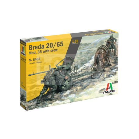 Italeri Breda 20/65 Mod. 35 with crew 1:35 figura makett 6464IT