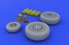 Eduard Accessories F-16 late wheels (KIN) - kerékkészlet