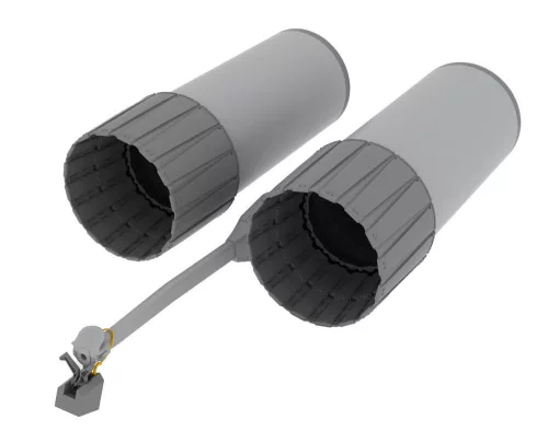 Eduard Accessories F-4 exhaust nozzles late for Hasegawa - hajtómű-fúvócsövek