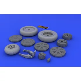 Eduard Accessories MiG-21 wheels for Eduard - kerékkészlet