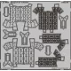 Eduard Accessories MiG-21MF interior late for Eduard - MiG-21MF késői – komplett Brassin cockpitkészlet, Eduard maketthez