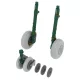 Eduard Accessories MiG-29 wheels for Academy/Eduard - kerékkészlet