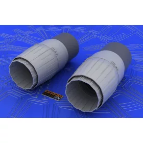   Eduard Accessories MiG-29 exhaust nozzles for Academy/EDU - hajtómű-fúvócsövek