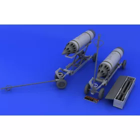   Eduard Accessories Rocket launcher B-8M1 and loading cart - fegyverzetkiegészítő