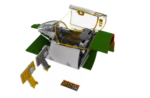 Eduard Accessories MiG-21BIS interior for Eduard - MiG-21BIS – komplett Brassin cockpitkészlet, Eduard maketthez