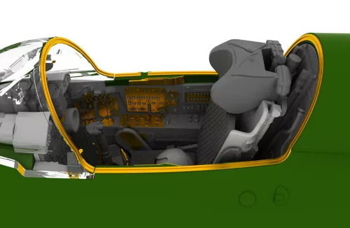 Eduard Accessories MiG-21BIS interior for Eduard - MiG-21BIS – komplett Brassin cockpitkészlet, Eduard maketthez