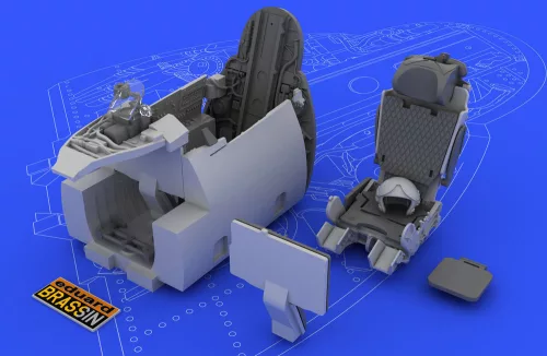 Eduard Accessories MiG-21BIS interior for Eduard - MiG-21BIS – komplett Brassin cockpitkészlet, Eduard maketthez