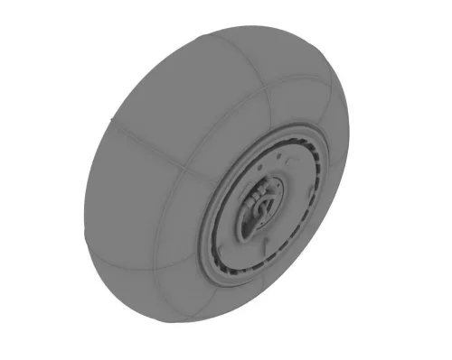 Eduard Accessories Bf 110 C/D main undercarriage wheels - futómű-részletező készlet