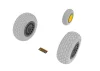 Eduard Accessories P-61 wheels for Great Wall Hobby - kerékkészlet