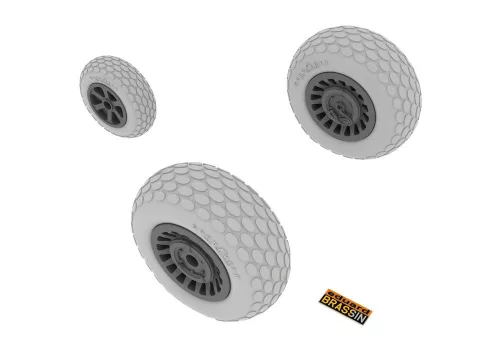 Eduard Accessories P-61 wheels for Great Wall Hobby - kerékkészlet