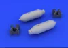 Eduard Accessories US 500lb bombs (2 pcs) - US 500lb bomba (2 pcs) – bombafegyverzet-készlet