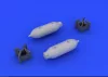 Eduard Accessories US 250lb bombs (2 pcs) - US 250lb bomba (2 pcs) – bombafegyverzet-készlet