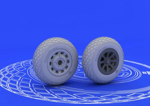 Eduard Accessories P-51 wheels - kerékkészlet