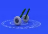 Eduard Accessories Spitfire wheels - 5 spoke for Eduard - kerékkészlet