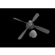 Eduard Accessories P-51B/C Hamilton Standard propeller uncuffed  EDUARD - P-51B/C Hamilton Standard légcsavar mandzsetta nélküli