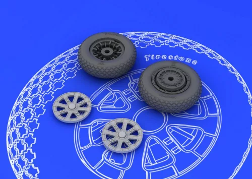 Eduard Accessories F6F wheels for Eduard - kerékkészlet