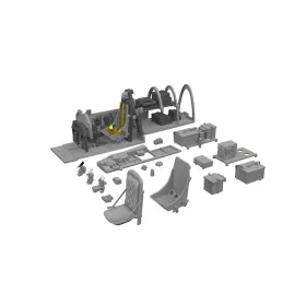   Eduard Accessories P-51B Birdcage canopy cockpit PRINT  EDUARD - P-51B Birdcage kabintető cockpit – 3D nyomtatott részletező készlet
