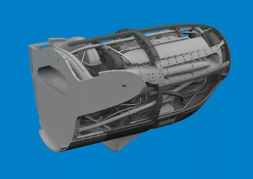 Eduard Accessories P-38F/G left engine PRINT - bal oldali 3D nyomtatott motorkészlet