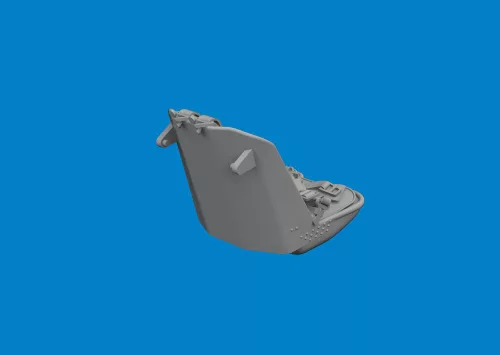Eduard Accessories Fw 190A seat w/ integral belts PRINT  EDUARD - 3D nyomtatott ülés