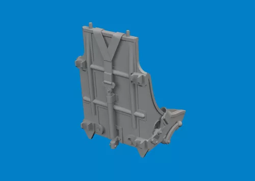 Eduard Accessories P-51B/C seat w/ integral belts Type 1 PRINT - 3D nyomtatott ülés