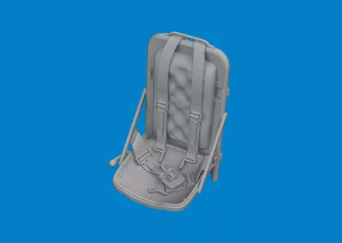 Eduard Accessories P-51B/C seat w/ integral belts Type 3 PRINT  EDUARD - 3D nyomtatott ülés