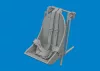 Eduard Accessories F4U-1A seat w/ integral belts PRINT - 3D nyomtatott ülés