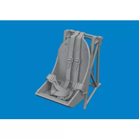   Eduard Accessories F4U-2 seat w/ integral belts PRINT - 3D nyomtatott ülés
