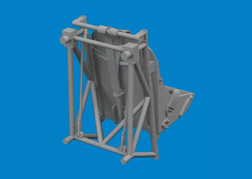 Eduard Accessories F4U-2 seat w/ integral belts PRINT - 3D nyomtatott ülés