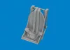 Eduard Accessories F4U-2 seat w/ integral belts PRINT - 3D nyomtatott ülés