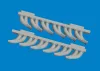 Eduard Accessories P-39 exhaust stacks fishtail PRINT - 3D nyomtatott halfarok típusú kipufogócsonkok
