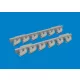 Eduard Accessories P-39 exhaust stacks rounded PRINT - 3D nyomtatott kipufogócsonkok