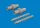 Eduard Accessories P-39 gun barrels - fegyvercsövek