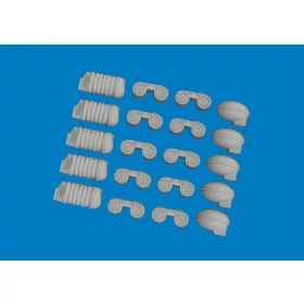   Eduard Accessories MG 15 magazines & case catchers PRINT - MG 15 lőszertárak és hüvelygyűjtők – 3D nyomtatott részletező készlet