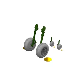   Eduard Accessories P-40E wheels cross tread  EDUARD - kerékkészlet
