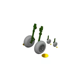   Eduard Accessories P-40E wheels block tread  EDUARD - kerékkészlet