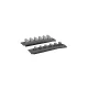 Eduard Accessories P-40 exhaust stacks rounded PRINT  EDUARD - 3D nyomtatott kipufogócsonkok