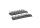 Eduard Accessories P-40 exhaust stacks fishtail PRINT  EDUARD - 3D nyomtatott halfarok típusú kipufogócsonkok