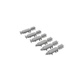  Eduard Accessories P-40 30lb frag bombs PRINT  EDUARD - P-40 30lb frag bomba – bombafegyverzet-készlet